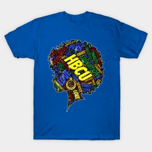 HBCU Grad Words in Afro T-Shirt